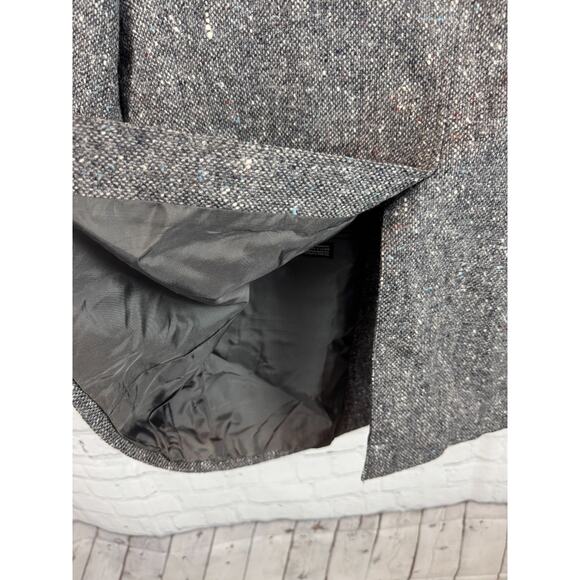 STAFFORD gray 100% virgin wool tweed mens suit jacket size 42R England - Picture 6 of 11